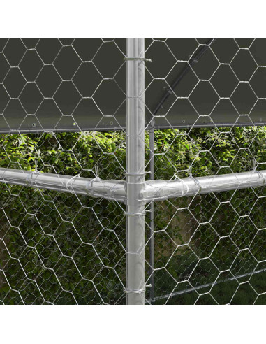 Cuccia per cani 2 pcs Argento 4 x 2 x 2 m Acciaio