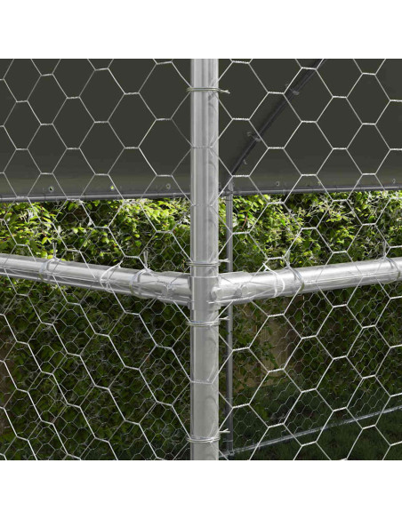 Cuccia per cani 2 pcs Argento 4 x 2 x 2 m Acciaio