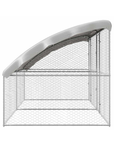 Cuccia per cani 2 pcs Argento 4 x 2 x 2 m Acciaio