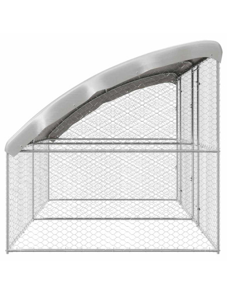 Cuccia per cani 2 pcs Argento 4 x 2 x 2 m Acciaio