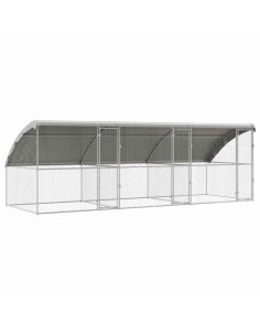 Cuccia per cani 3 pcs Argento 6 x 2 x 2 m Acciaio zincato 2