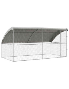 Cuccia per cani 2 pcs Argento 4 x 2 x 2 m Acciaio zincato 2