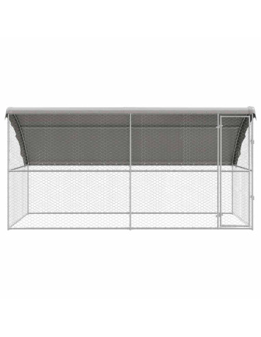 Cuccia per cani 2 pcs Argento 4 x 2 x 2 m Acciaio zincato