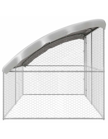 Cuccia per cani 2 pcs Argento 4 x 2 x 2 m Acciaio zincato