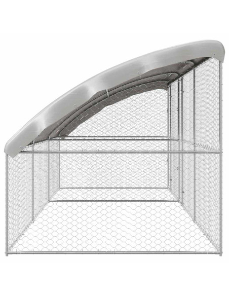 Cuccia per cani 3 pcs Argento 6 x 2 x 2 m Acciaio zincato