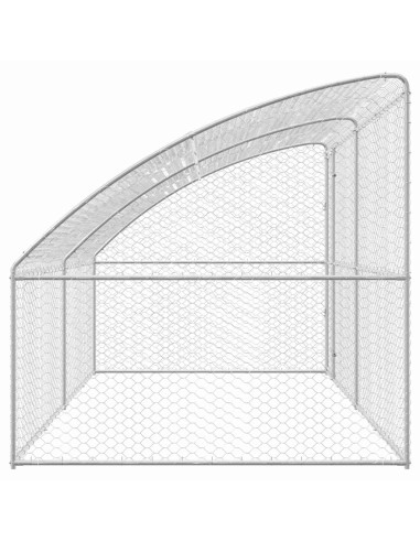 Cuccia per cani 2 pcs Argento 4 x 2 x 2 m Acciaio zincato