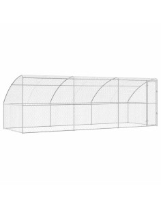 Cuccia per cani 3 pcs Argento 6 x 2 x 2 m Acciaio zincato 2