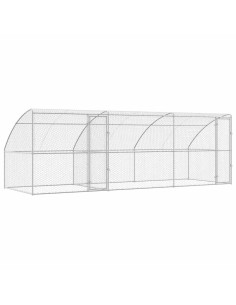 Cuccia per cani 3 pcs Argento 6 x 2 x 2 m Acciaio zincato 2