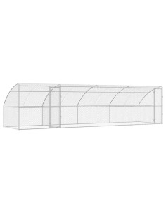 Cuccia per cani 4 pcs Argento 8 x 2 x 2 m Acciaio zincato 2