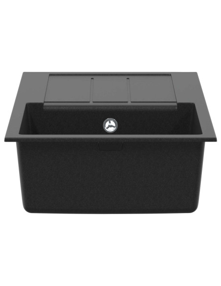 Lavello Nero 780 x 500 mm 80% Quarzo e 20% Resina