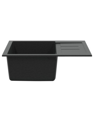 Lavello Nero 620 x 500 mm 80% Quarzo e 20% Resina