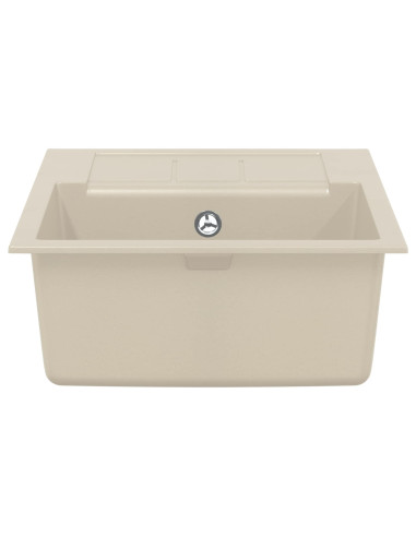 Lavello Beige 620 x 500 mm 80% Quarzo e 20% Resina