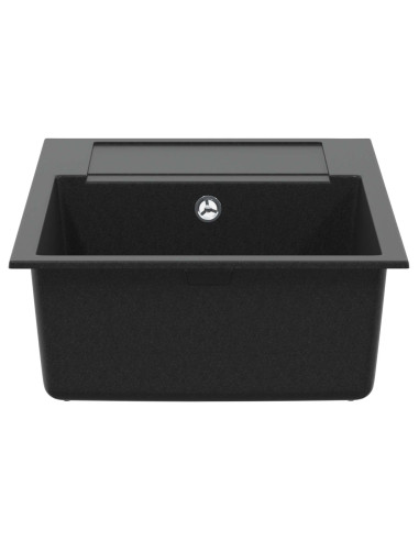 Lavello Nero 780 x 500 mm 80% Quarzo e 20% Resina