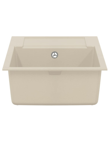 Lavello Beige 780 x 500 mm 80% Quarzo e 20% Resina