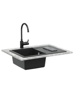 Lavello Nero 670 x 460 mm Granito 2