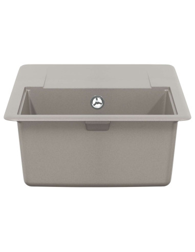 Lavello Grigio 670 x 460 mm 80% Quarzo e 20% Resina