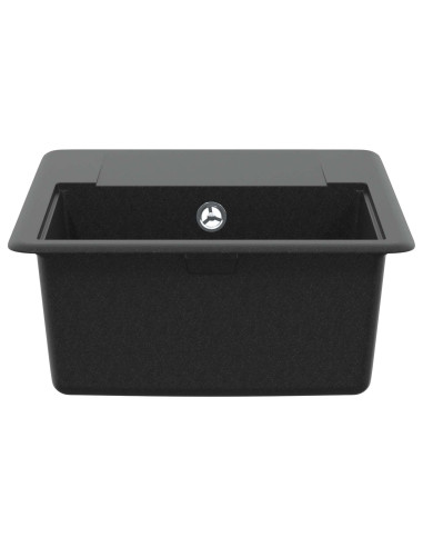Lavello Nero 560 x 460 mm 80% Quarzo e 20% Resina