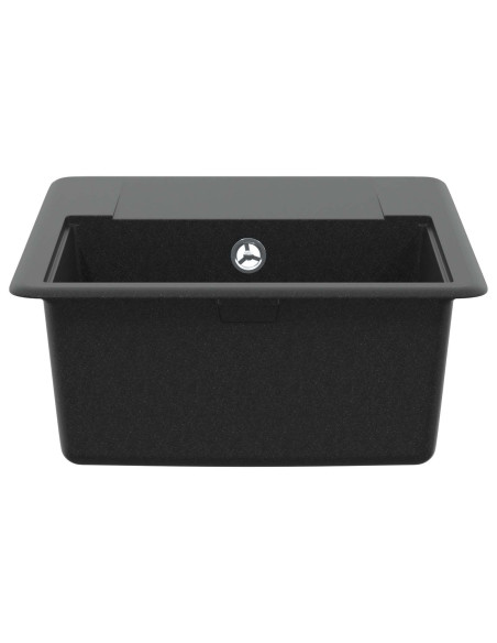 Lavello Nero 560 x 460 mm 80% Quarzo e 20% Resina