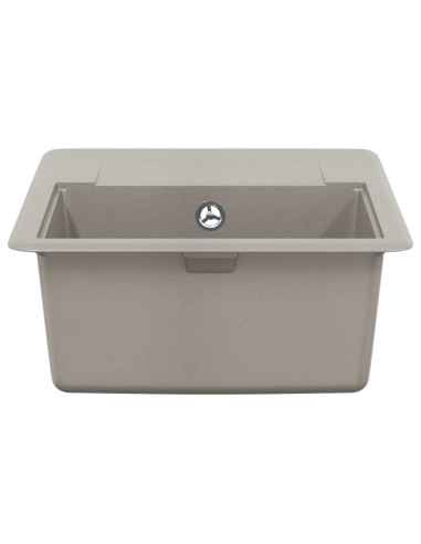 Lavello Grigio 560 x 460 mm 80% Quarzo e 20% Resina