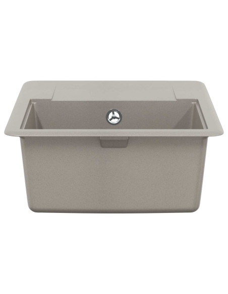 Lavello Grigio 560 x 460 mm 80% Quarzo e 20% Resina