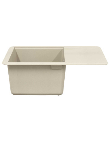 Lavello Beige 560 x 460 mm 80% Quarzo e 20% Resina