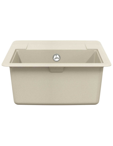 Lavello Beige 560 x 460 mm 80% Quarzo e 20% Resina