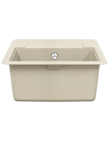Lavello Beige 560 x 460 mm 80% Quarzo e 20% Resina