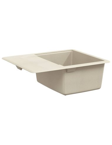 Lavello Beige 560 x 460 mm 80% Quarzo e 20% Resina