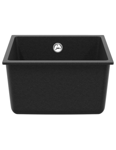 Lavello Nero 370 x 460 mm 80% Quarzo e 20% Resina