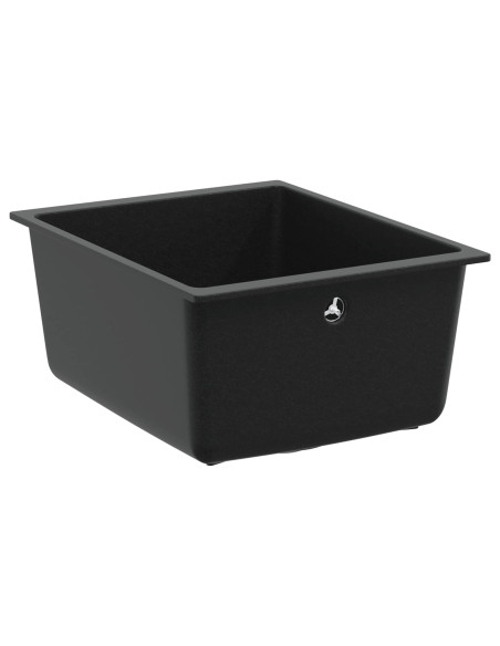 Lavello Nero 370 x 460 mm 80% Quarzo e 20% Resina