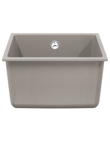 Lavello Grigio 370 x 460 mm 80% Quarzo e 20% Resina