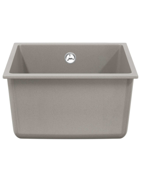 Lavello Grigio 370 x 460 mm 80% Quarzo e 20% Resina