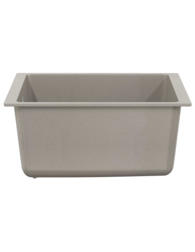 Lavello Grigio 370 x 460 mm 80% Quarzo e 20% Resina
