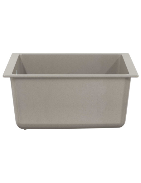 Lavello Grigio 370 x 460 mm 80% Quarzo e 20% Resina