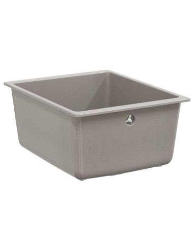 Lavello Grigio 370 x 460 mm 80% Quarzo e 20% Resina
