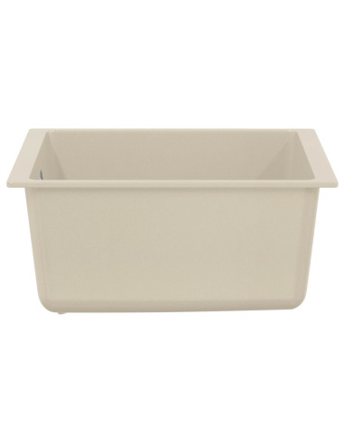 Lavello Beige 370 x 460 mm 80% Quarzo e 20% Resina