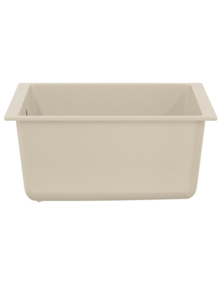 Lavello Beige 370 x 460 mm 80% Quarzo e 20% Resina