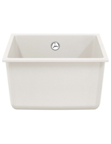 Lavello Bianco 370 x 460 mm 80% Quarzo e 20% Resina