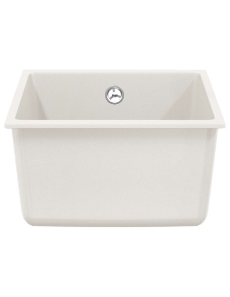 Lavello Bianco 370 x 460 mm 80% Quarzo e 20% Resina