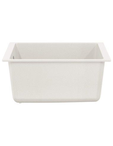 Lavello Bianco 370 x 460 mm 80% Quarzo e 20% Resina