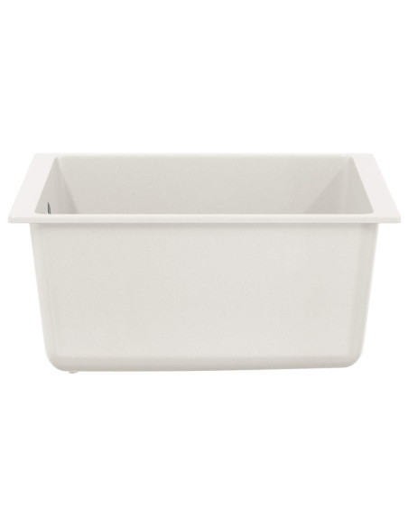 Lavello Bianco 370 x 460 mm 80% Quarzo e 20% Resina