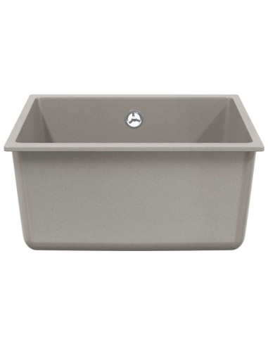 Lavello Grigio 430 x 460 mm 80% Quarzo e 20% Resina