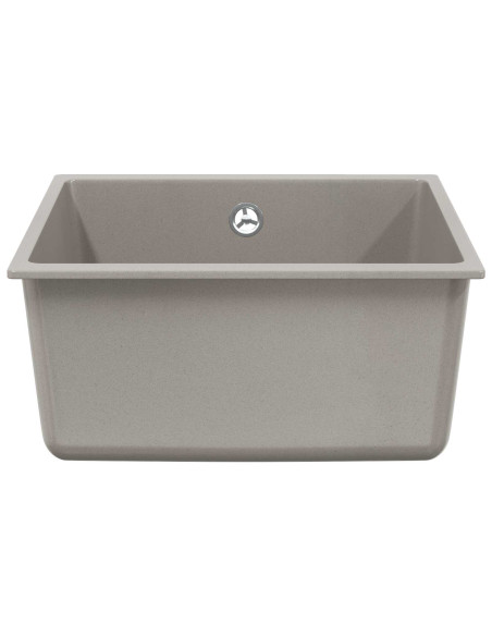 Lavello Grigio 430 x 460 mm 80% Quarzo e 20% Resina