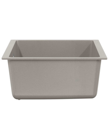 Lavello Grigio 430 x 460 mm 80% Quarzo e 20% Resina