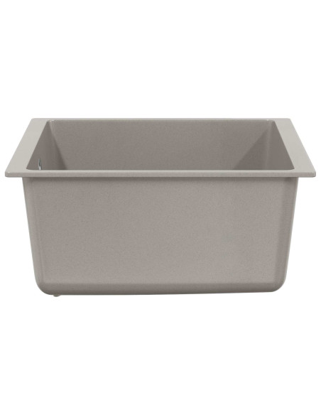 Lavello Grigio 430 x 460 mm 80% Quarzo e 20% Resina