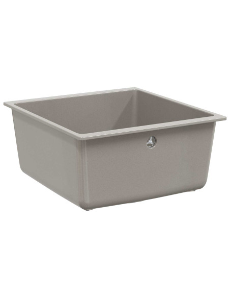 Lavello Grigio 430 x 460 mm 80% Quarzo e 20% Resina