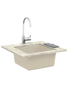 Lavello Beige 430 x 460 mm 80% Quarzo e 20% Resina 2