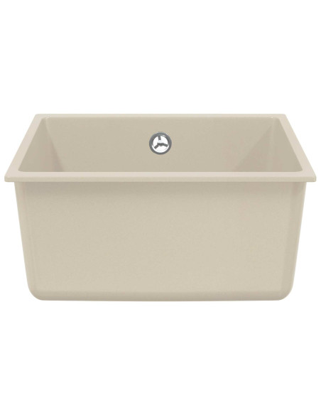 Lavello Beige 430 x 460 mm 80% Quarzo e 20% Resina