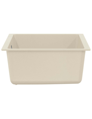 Lavello Beige 430 x 460 mm 80% Quarzo e 20% Resina