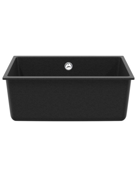 Lavello Nero 530 x 460 mm 80% Quarzo e 20% Resina